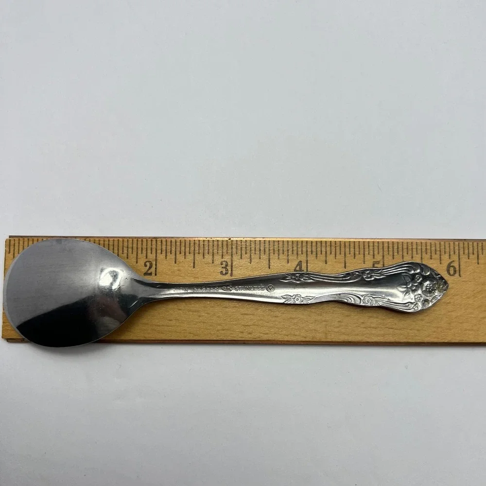 Stanley Roberts Dream Rose Stainless Sugar Spoon Butter Knife Rogers Co Japan